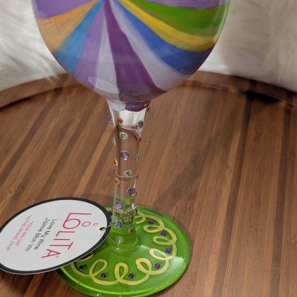 ☘️ 3/$33 Lolita "Your Big Day" Wine Glass - (NIB) ☘️ 3 for $33 ☘️ - Picture 6 of 9